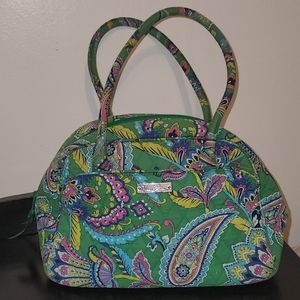 Vera Bradley Emerald Green Floral Shoulder Bag